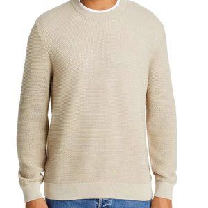 The Men's Store at Bloomingdale's Cotton Textured Regular Fit Crewneck Sweater